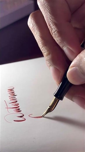 Escribiendo con pluma fuente | writing with Waterman fountain pen #handwriting #calligraphy #art