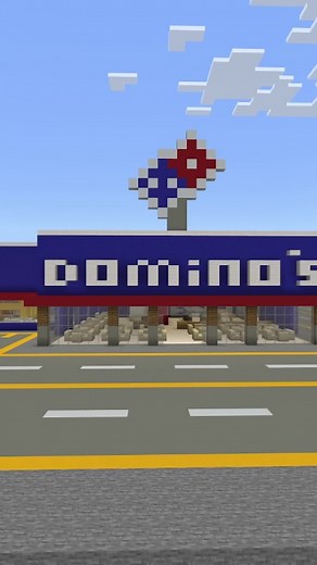 Domino's Pizza in Minecraft - Build and Explore Minecraft Constructions