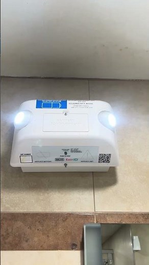 Testing a Dual-Lite EVHC emergency light #shorts