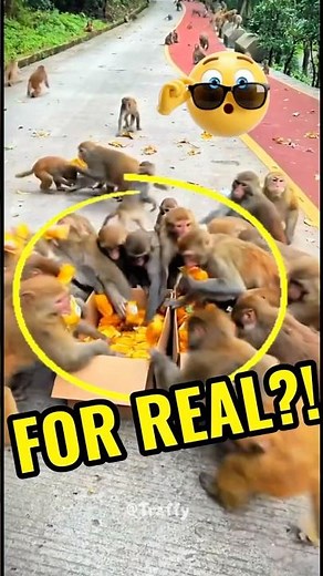He Fed the Hungry Monkey What Happened Next Melted Hearts #heartwarmingstory #wildliferescue #monkey