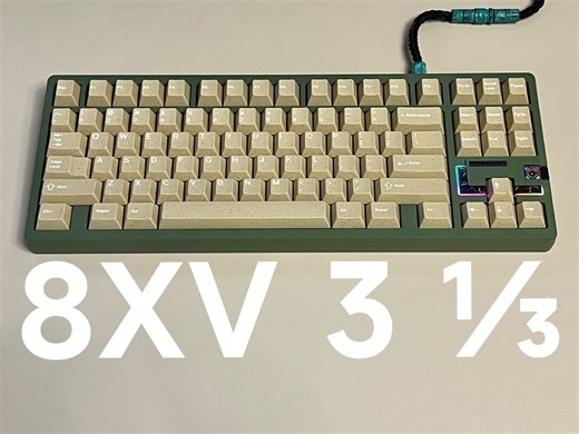 【键盘】 Matrix 8XV 3 ⅓ 橄榄绿 开箱组装