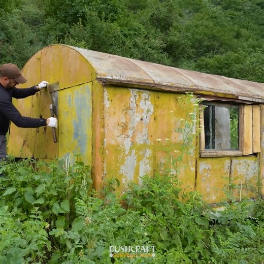 387K views · 4.9K reactions | Building a Shelter in the Wild: Repairing an Unoccupied Trailer for Survival | Bushcraft Survival Man | Facebook