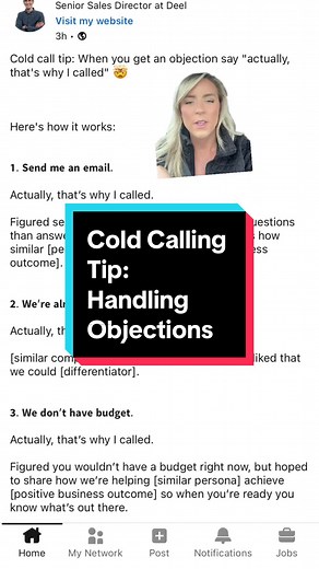 Have you used this approach before? #coldcalling #coldcall #salesdevelopmentrepresentative #salestips