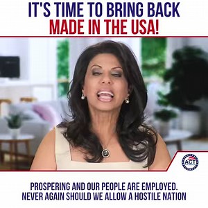 303K views · 2.6K reactions | We need to bring manufacturing back to America, NOT China! Learn More HERE: www.actforamerica.org/made-in-usa | Brigitte Gabriel | Facebook