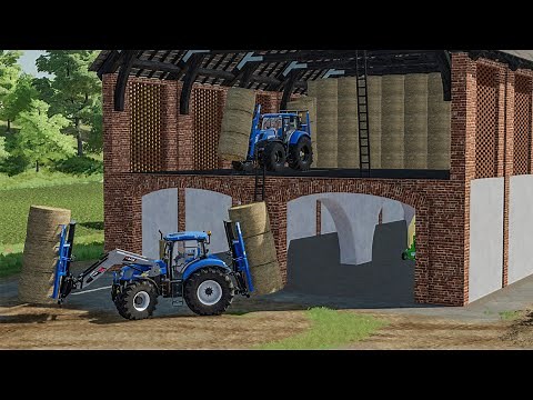BALES STORAGE in the Attic with autoload FORK | Farming Simulator 22