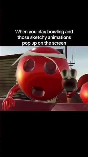 Those sketchy bowling animations😵 #bowling #funny #sports #tiktok