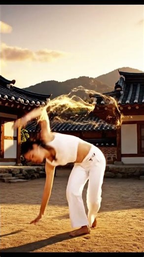 Village Girl’s Capoeira Kick #martialarts