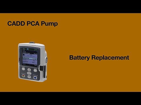 CADD PCA Battery Replacement