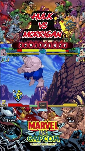 HULK destroys MORRIGAN in Marvel vs Capcom 🟢🦇