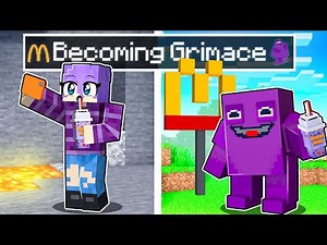 Becoming GRIMACE in Minecraft!