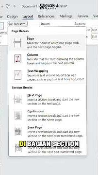 ​ Creating different page formats (Portrait vs. Landscape) in one Word document @proskill_sch_id