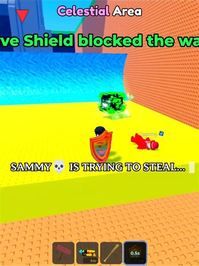 Sammy spawned Infinity Lucky Block in Escape Tsunami #roblox #escapetsunami #sab #growagarden
