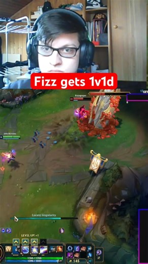 Fizz gets fizzed #leagueoflegends #platinum #gaming #outplay #fyp
