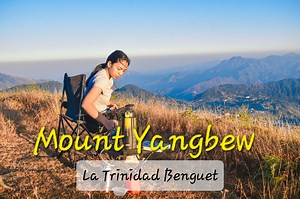 Mount Yangbew La Trinidad Benguet With Miss Benguet Tourism Ira Labintas Culliao With an elevation of 1648m, Mt. Yangbew is the tallest mountain in the municipality and is a popular destination for local hikers and mountain bikers. The mountain was previously known as Mt. Jambo/Jumbo, as it used to be a jamboree site for Americans. The scenic mountain offers a grassy summit with limestone formations and panoramic views of La Trinidad and Baguio City. While it looks stunning in photos, it’s actua