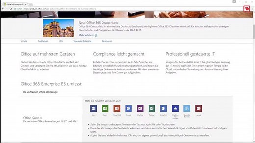 Office 365 Enterprise E3 - Vollversion für 1 Jahr