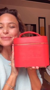 The red train case ❤️ Made for every ritual, from glow to go. Limited edition and tours with orders $125 at JosieMaran.com | Josie Maran