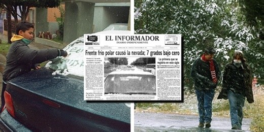 Así fue la nevada en Guadalajara hace 26 años (FOTOS y VIDEO)