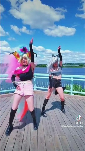 Beelzebub & Loona Wolf Cosplay#helluvaboss#hellhound#beelzebub#helluvabossloona#furry#fypシ゚viral