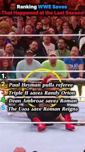 These Saves Happened In 1 SECOND ⚡ #wwe #shorts #viral