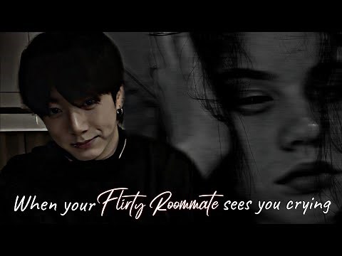 𝑾𝒉𝒆𝒏 𝒚𝒐𝒖𝒓 𝒇𝒍𝒊𝒓𝒕𝒚 𝒓𝒐𝒐𝒎𝒎𝒂𝒕𝒆 𝒔𝒆𝒆𝒔 𝒚𝒐𝒖 𝒄𝒓𝒚𝒊𝒏𝒈 | JJK ONESHOT |