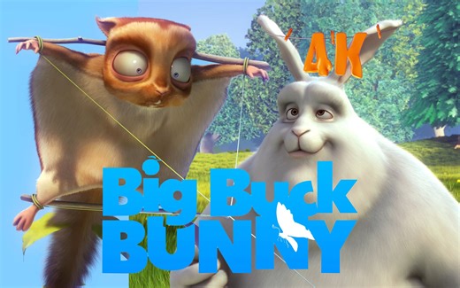 大雄兔3d动画片4K/60fps洗版【Big Buck Bunny 3D】开源影片/高清电视测试片