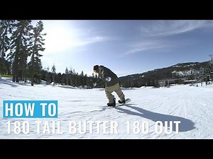 How To 180 Tail Butter 180 Out On A Snowboard (Regular)