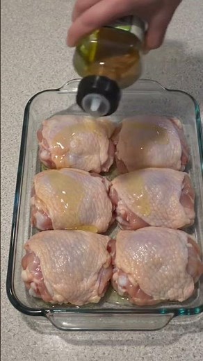 🍗🔥 Oven-Baked Crispy Chicken Thighs