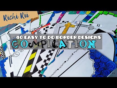 40 easy to do Border designs Compilation | simple Border design | #border