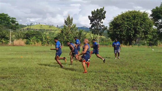 #MelanisianCup| Hela Wigmen of PNG today tries out the heat in the west as they went for a run this afternoon in Lautoka. Papua New Guinea National Rugby League Hela Wigmen | FNRL