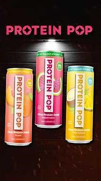 Clear Protein Soda? 💥 I Tried All 3 Protein Pop Flavors (Pina Colada, Peach & Watermelon)