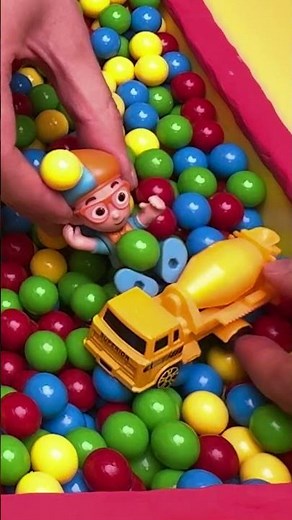 Blippi's Mystery Toy Ball Pit Surprise 🔴What toys will he find? #blippi #shorts Blippi Kids Videos