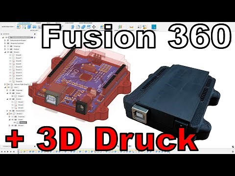 Arduino Gehäuse erstellen und Drucken Fusion 360 Deutsch