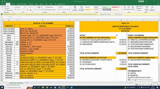 Balance e Inventario: Guía Práctica para Estudiantes de Contabilidad