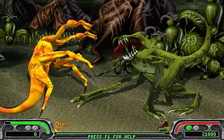 Xenophage: Alien BloodSport game at DOSGames.com