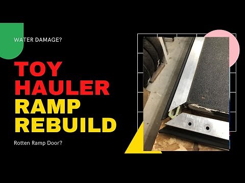 DIY Toy Hauler Ramp Rebuild (Water Damage?) Lippert Ramp Door Repair. No welding required.