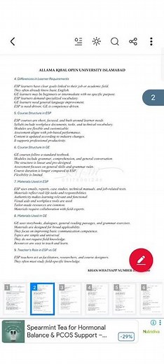 AIOU 9073 solved spring paper 2025