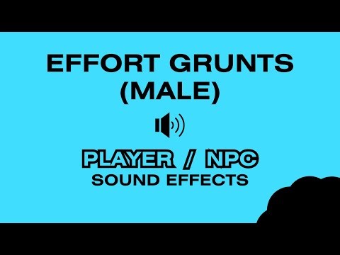 Video Game EFFORT GRUNTS (Male) - Sound Effects