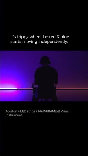 It's trippy when the red & blue starts moving independently.