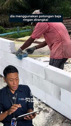 Tools to help install lightweight steel hebel bricks, build a simple minimalist house using light...