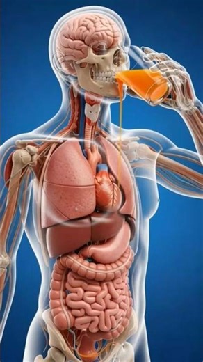 🍊 What Happens When You Drink Orange Juice? | 3D Medical Animation