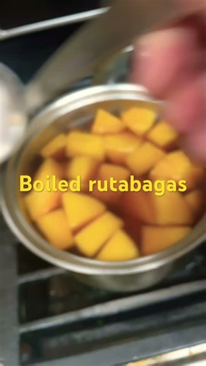 Boiled rutabagas, 1/14/26: #cookingathome ,#rutabaga ,#mashed ,#veganrecipes ‪@wildedibles819‬