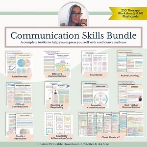 Communication Skills Toolkit PDF Download | Therapy Worksheets, Conflict Resolution, Relationship & Social Skills - Etsy Canada