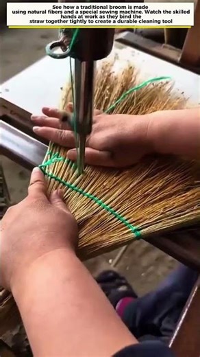 Traditional Broom Making Process | Handmade Craft Tutorial 🧹