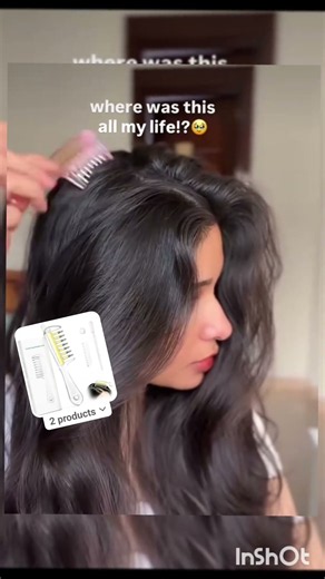 scalp oil applicator comb with zero greasy hands. #shorts #scalping #hairoils #dryscalp #applicator