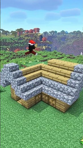 Starter House Minecraft🏡 #minecrafttutorial