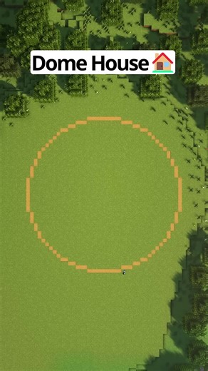 Minecraft Dome House 🏡 #minecraft #minecrafttutorial #minecrafthouse #minecrafthouses #domehouse