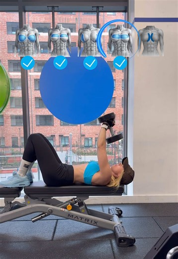 5 Chest Moves to Sculpt and Strengthen Your Upper Body 🔥 Sculpt your chest with these 5 essential exercises: flat bench dumbbell press for overall chest strength, incline dumbbell press for upper chest lift, dumbbell pullover for full chest activation, standing dumbbell fly for outer chest definition, and cable/fly movements for inner chest shaping. Perfect for building strength, tone, and muscle definition at home or in the gym! 💪 Join Gym App Alpha Progression - link in bio. #dianaalexandrov