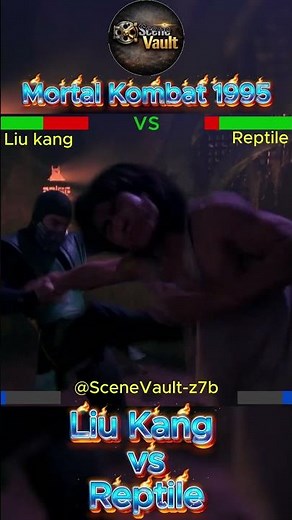 Remember? Liu Kang vs. Reptile Scene from Mortal Kombat 1995 🐉 #Shorts