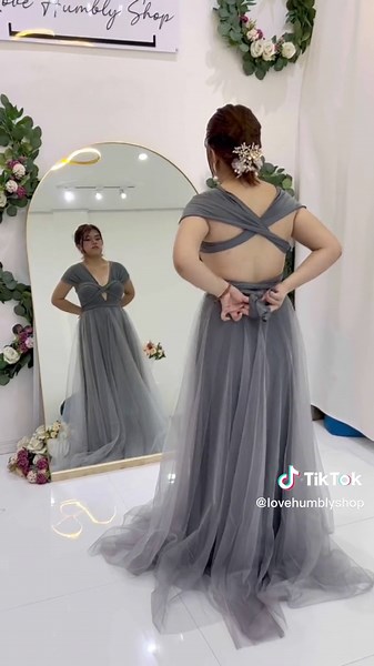 Sophisticated Deep V Style Tutorial of Infinity Tulle Dress | Love Humbly Shop