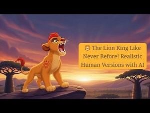 🦁 The Lion King Like Never Before! Realistic Human Versions with AI